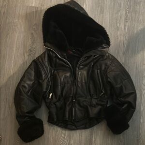 Black Women's Hooded Jacket